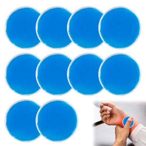 Girihe 10 PCS Cold Compress, Cold Compress for Kids Small Ice Pack for Reusable ICEE Pack, Small Ice Pads f or Kids Adult and Injuries Bumps Swelling Eyes Beauty Skin Care
