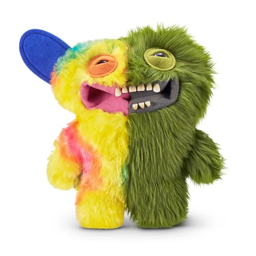 Fuggler Misfit Monsters Serie 1 da 23 cm di ZURU, peluche Funny Ugly Monster (Grinnero McGoo - Green & Multi)