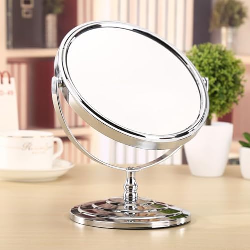 Espejo de maquillaje de escritorio rotatorio 360° 6 pulgadas miniatura 5