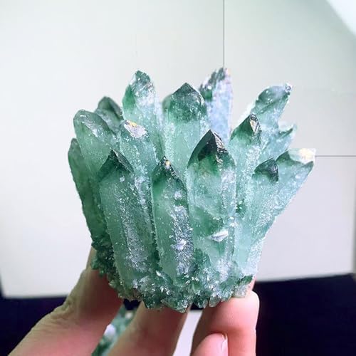 Quartz vert brut véritable cluster de collection premium pour intérieur - 4