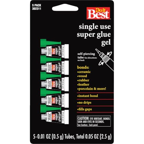 5pk Mini Gel Super Glue