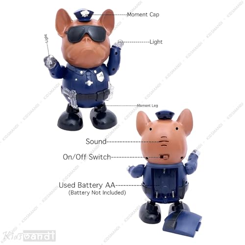 Image of Kids Mandi Dancing Robot Dog Toy | Interactive Musical Pet with LED Lights & Motion Sensor