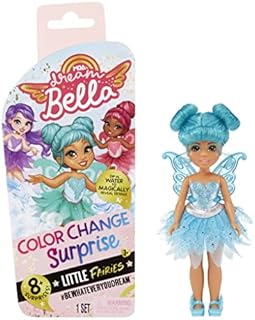 Dream Ella 578765EUC MGA's Dream Bella Colour Change Surprise Little Fairies-DREAMBELLA-Small Fashion Doll with Wings, Accessories, & Teal Hair-5.5"/14cm-Collectable-Gift for Kids Ages 3+
