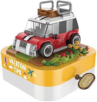 Block Toy, Music Box, 257 Pieces, Childrens Educational Toy, Birthday Gift Car