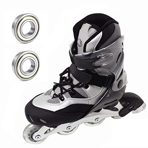 4 Stücke Kugellager 608ZZ ABEC 7,Metall Double Shielded Miniatur Rillenkugellager,Skateboard kugellager inlineskates zubehör lager Geeignet,für Skateboard Roller Inline Skates