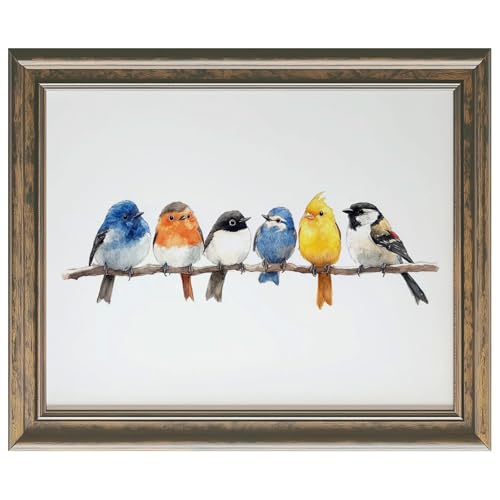 British Garden Birds Wall Art Print