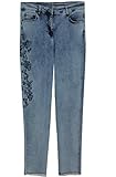lauren vidal buy online 97,5% Baumwolle 2,5% Elasthan LAUREN VIDAL Gestickte Detail-Jeans Gr. S, Denim