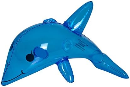 1 Dozen Inflatable Dolphins (Blue) Inflate Dolphin 12 Pack) by toyco