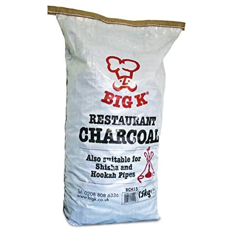Big K El Cubano Restaurant Grade Charcoal, 15kg Bag Marabu Lumpwood Charcoal Cover