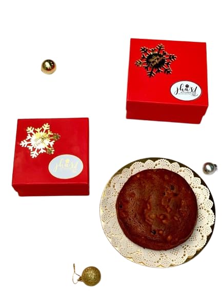 JHA'S Traditional Christmas & New Year Plum Cake | 500 Gram | Pack of (1)-image-9
