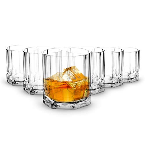 RB Vasos de Whisky Plástico Premium Irrompible Reutilizable 35cl, Set de 6