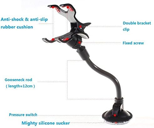 Car Mount,iPhone 6 Car Mount,Gtopin(TM) Universal Car Mount Holder for iPhone 6/6S,iPhone 6 Plus,Car Holder for Samsung Galaxy S6 and Phones Car Mount