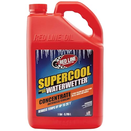 Red Line 81205 Supercool Concentrate Antifreeze/Coolant Fortified with WaterWetter, 1 Gallon (4)