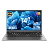 CUBIBUC Laptop Computer, 16GB RAM 512GB SSD, Pentium 6500Y Processor (Up to 3.4GHz), 14‘’ 1080P FHD IPS Display, 5000mAh Battery, WIFI5, BT5.0, Laptops for Students & Business