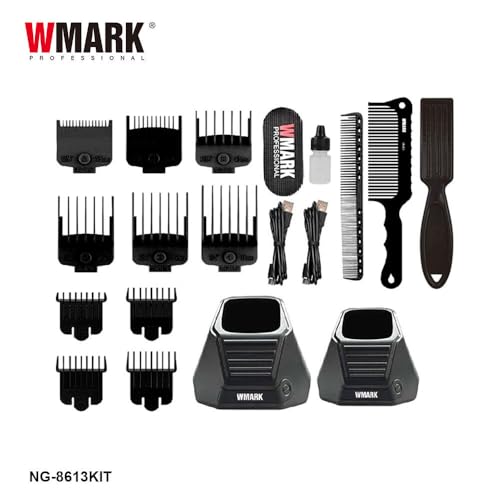 WMARK NG-8613KIT High Speed Hair Clipper & Trimmer Kit Gold 1 Count - Image 6