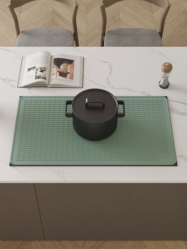 Stove Top Covers for Electric Stove, Food Grade Heavy Duty Silicone Glass Stove Top Cover Protector, Induction Cooktop Protector, Heat Resistant Range Ceramic Stove Top Covers Mat, Oven Cover