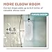 Zenna Home Curved Shower Curtain Rod, No Drill, 50-72 Inch Adjustable Tension Shower Rod for Bathroom, Rustproof, Non-Slip, Adds Room in Shower, Chrome