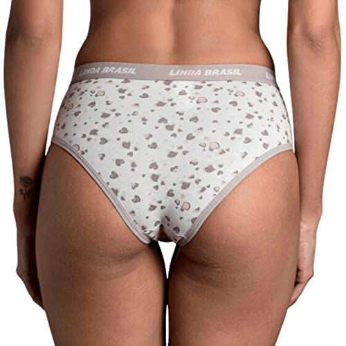 Calcinha Linda Brasil Personalizada Estampada 2421 Kit C/6 ST-Cores EG