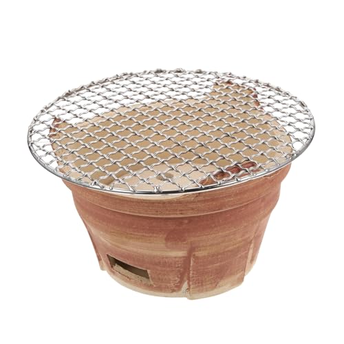 KONTONTY 1ensemble Barbecue Terre Cuite Grillade Portable Pour Camping Et Réunions Plein Air