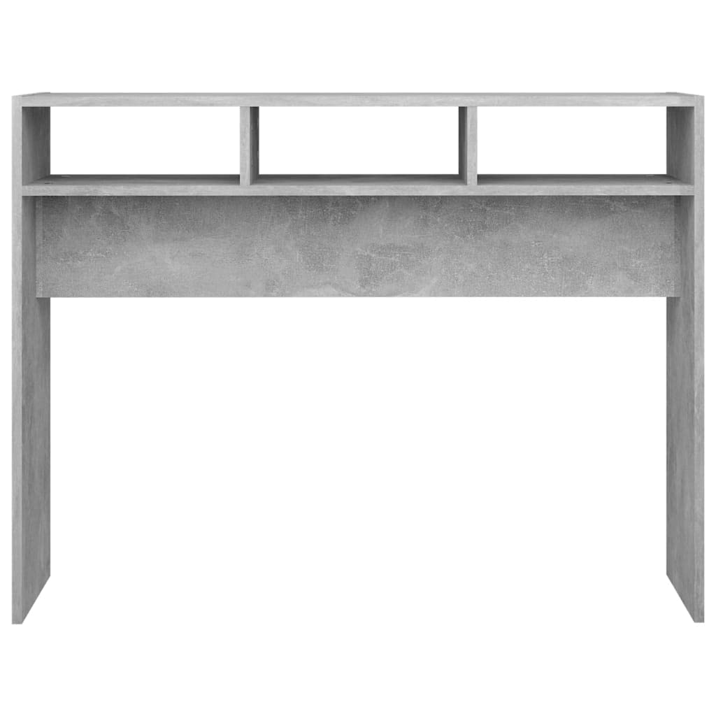 vidaXL Tavolino Consolle Grigio Cemento 105x30x80cm Legno Multistrato