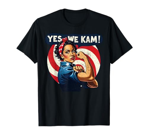 Feminismus Kamala Harris 2024 Yes We Kam Wahldemokraten T-Shirt