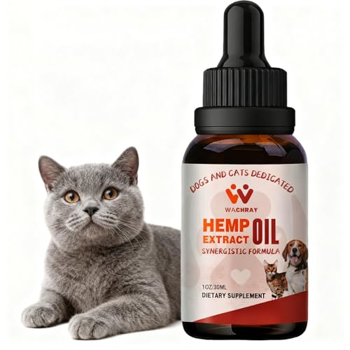 WACHRAY Hеmp Oil for Dogs and Cats - WA06, Calming Drops Dog Rеlaxation - HP93,Calming Drops,Z8,Cucumber