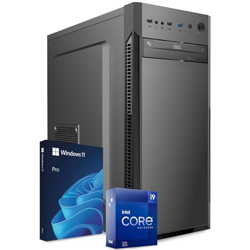 PC Fisso Completo - Computer Desktop Intel Core i9-14900 • RAM 32GB DDR4 • SSD 1TB NVMe M.2 • Grafica Intel UHD 770 • Wi-Fi AC e Bluetooth • Masterizzatore DVD • HDMI • USB 3.0 • Windows 11 Pro