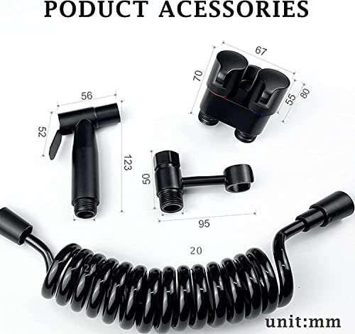 Rociador para inodoro accesorio de alta presion y kit de chorro para pared 7