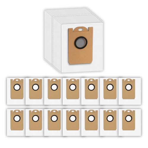 Image of (15 Pack) T20+, T25+, T30+ Replacement Dust Bags for Airrobo T20+, T25+, T30+ Robot Vacuum, Accessories Kit, Large Capacity, Disposable Dust Bag, Filter Bags, Vacuum Parts Accessories Canister Bags