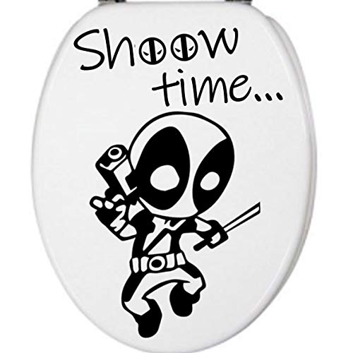 Sticker Fun Abattant Toilette Deadpool 2 - Vinyl Brillant Couleur au Choix