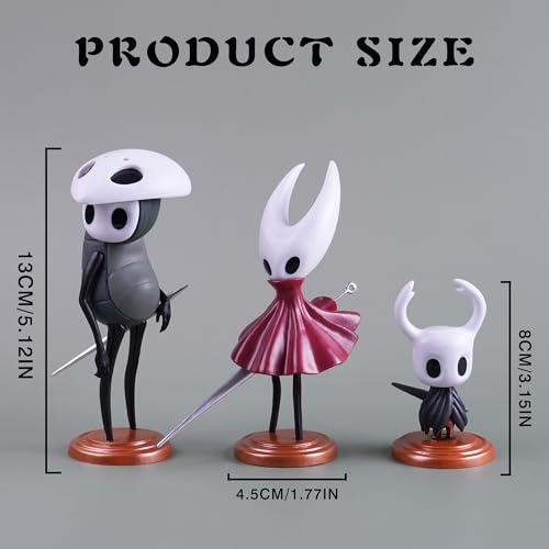 Figure Statue Set 3PCS Hollow Knight Merch Cartoon Collectible Figurine - Image 2