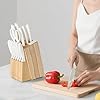 15-Piece-Knife-SetKitchen-Knife-Block-SetWhite-stainless-steel-knife-set-with-sharpener-for-Chopping-Slicing-Dicing-CuttingDishwasher-safe 15 Piece Knife Set,Kitchen Knife Block Set,White stainless steel knife set with sharpener for Chopping, Slicing, Dicing & Cutting,Dishwasher safe