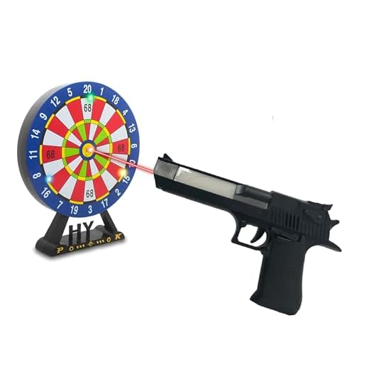 Pistola Giocattolo con Bersaglio Elettronico Interattivo Pistola Bambini Luci e Suoni Reali Effetti Luminosi Poligono Bersaglio Pistola Bersaglio Elettronico Luci Suoni Pistola Spara Raggi Infrarossi