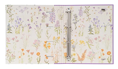 Grupo Erik Ringordner A4 4 Ringe Premium Wild Flowers Ordner A4 - Ordner mit Motiv Ordner 4-Ring - Ringbuch DIN A4