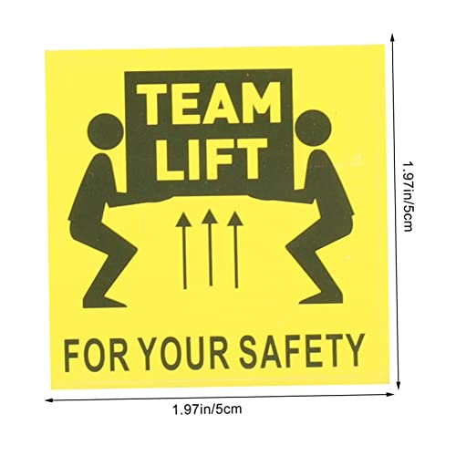 VILLFUL 100 peças de adesivos de excesso de peso logistics America adesivos adesivos Team Lift Requi