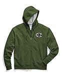Champion Powerblend® Fleece Zip Hoodie C Logo (GF91H Y07972) Cargo Olive, S