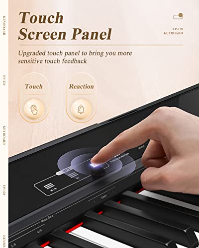 Eastar Piano Numérique 88 Touches Pondérées, Tactile Panneau, Clavier Électrique Pleine Taille pour Débutant avec Pédale… - Les Beatles, Paul McCartney, John Lennon, RIngo Starr, George Harrison Eastar Piano Numérique 88 Touches Pondérées, Tactile Panneau, Clavier Électrique Pleine Taille pour Débutant avec Pédale… – Image 6