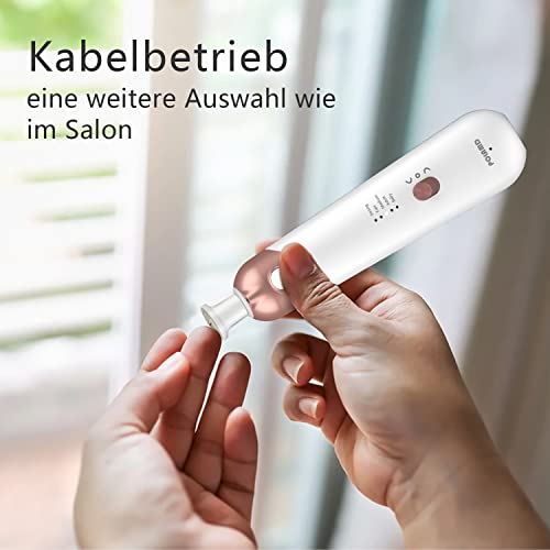 POLAMD Maniküre-Set Elektrisch Kabellos für Hand- und Fußpflege