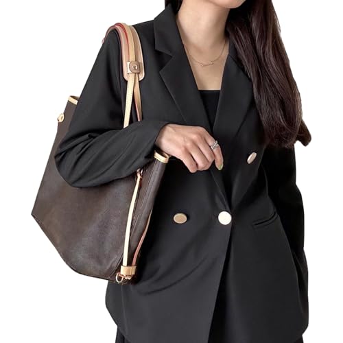 Image of Leather Shoulder Strap Pad Replacement,Cushion Strap Pads Detachable Cover for Tote Bag (Apricot)