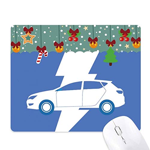 Alfombrilla de ratón ecológica con diseño de coche eléctrico para oficina y gaming