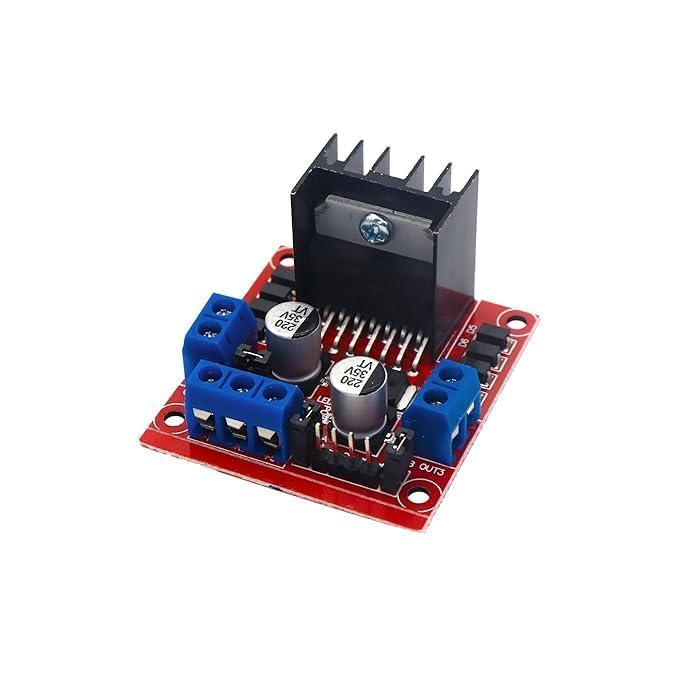 Image of L298N 2A Based Motor Driver Controller Board Module For DC & Stepper Motors-LED Indicator