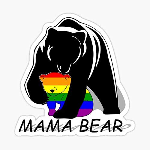 decalsGay Pride Mama Bear Sticker Graphic - Sticker Decal