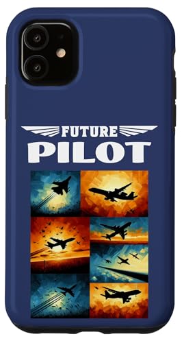 Future Pilot Airplane Plane Boys Girls Toddler Kids Aviation Carcasa para iPhone 11
