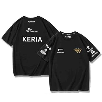 Amazon.co.jp: FAKER 同型 Tシャツ SKT T1 グッズ 2色 丸首 半袖