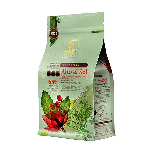 Barry Callebaut Baking Dark Couverture Semi-Sweet Chocolate. 65 % Cacao. Peruvian Single Origin Chocolate. 2.2 Lbs (1 Kg) #TOP24