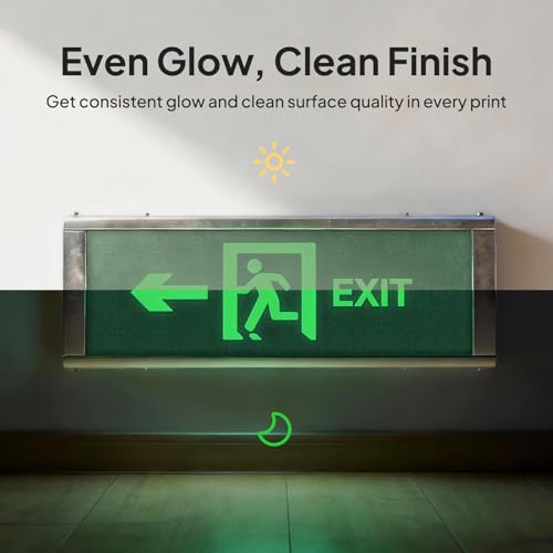 Image of ELEGOO PLA Filament Glow in the Dark Glow Blue 1KG, 1.75mm 3D Printing Filament Luminous Color 1kg(2.2lbs) Spool Fits for Most 3D Printers
