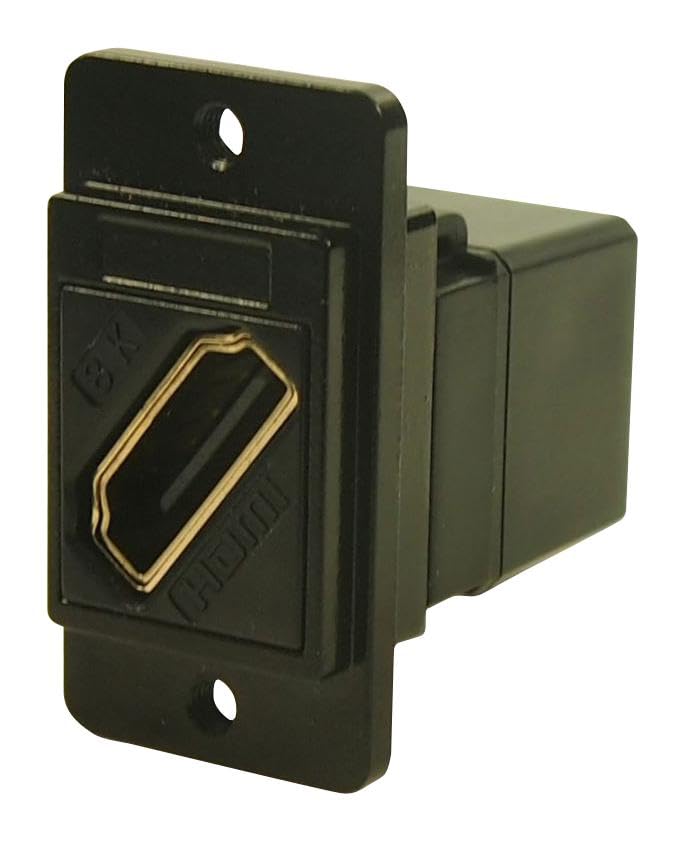 Conexión HDMI 8K Slim pasamuros metálico CP30788MB3 para paneles con espacio reducido