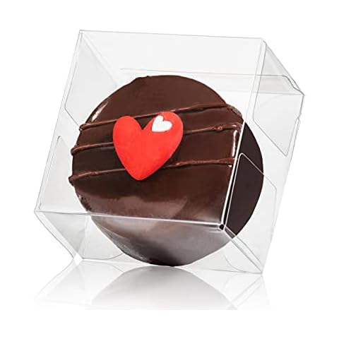 RomanticBaking 50pcs Clear Macaron Boxes Cover