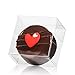 RomanticBaking 50pcs Clear Single Macaron Box for Wedding Favors Baby Shower 2.17"×2.17"×1.38"Inch Party Favor Box for Candy Chocolate Cookies Donut