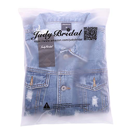 Judybridal Oversize Denim Jacket For Women Ripped Jean Jacket Boyfriend Long Sleeve Coat Blue M #TOP6